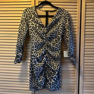 Zara Cheetah Print Bodycon Dress. Size Small.